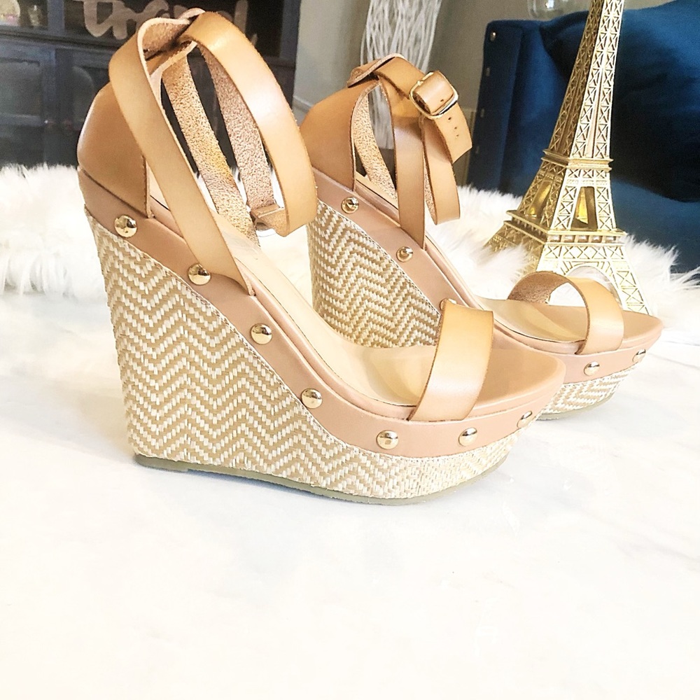 Veyda Studded Espadrille Wedge